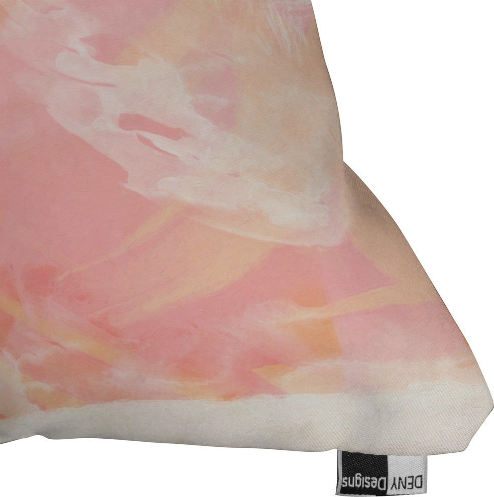 Chelsea Victoria Flamingo Watercolor Outdoor Throw Pillow, Medium