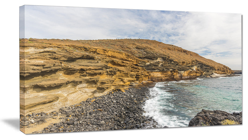 "Peninsula Going Beyond The Horizon" Seascape Wall Art, 32"x16"