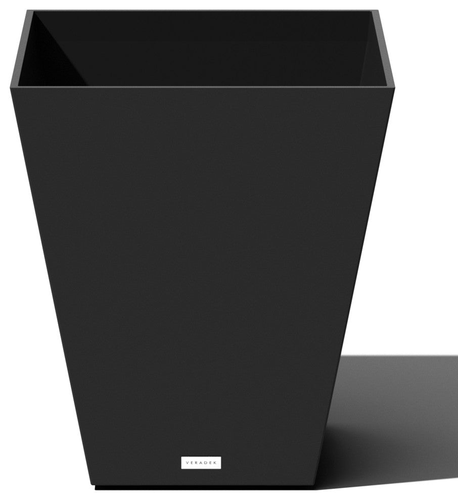 Nobleton Square Planter, Black, 22 Inch, 1 Pack