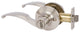 Callan Kendall Privacy Lever Set, Satin Nickel