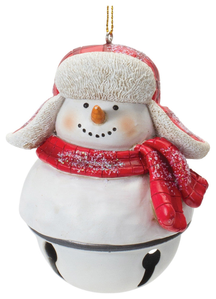 Snowman Sleigh Bell Ornament, 12-Piece Set