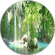 Kursunlu Waterfalls Antalya, Landscape Photo Round Metal Wall Art, 36"