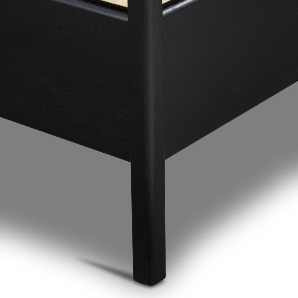 Rosedale Bed-Ebony Oak- Queen