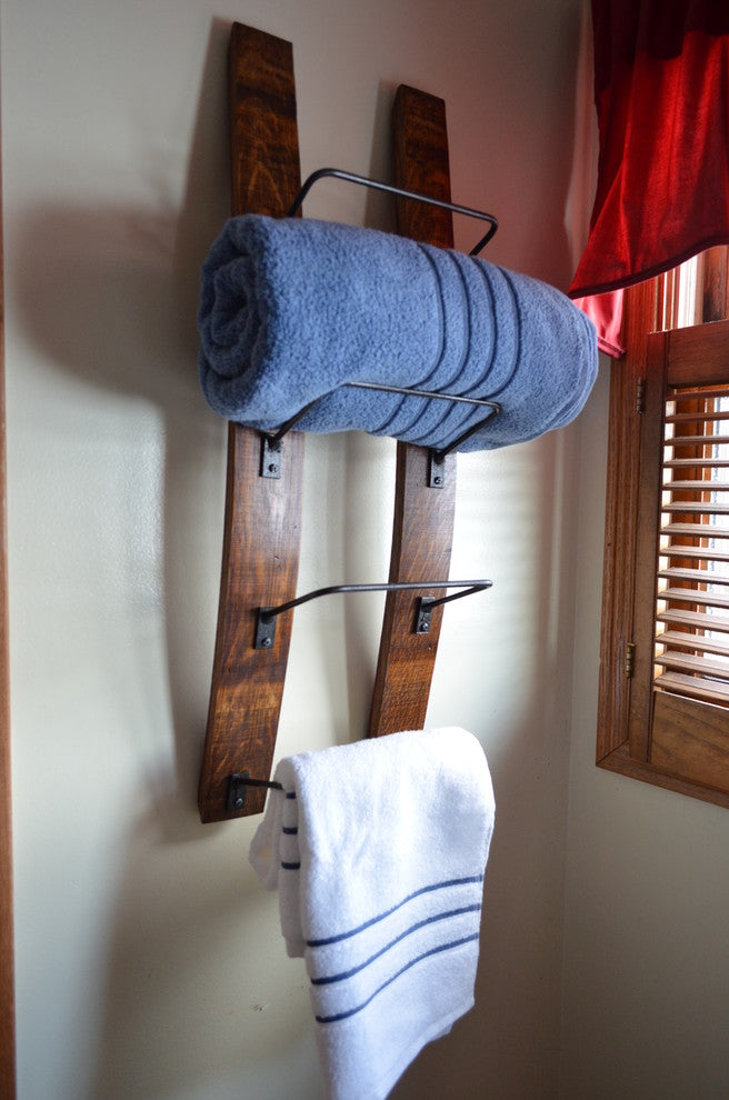 Towel Rack, Wine Stave