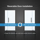 Pasadena 41 7/16-43 3/8"Wx72"H Alcove Pivot Shower Door Black