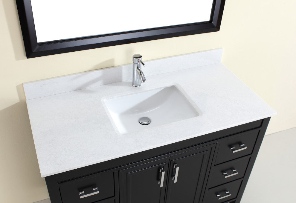 Nuvoiche 48" Vanity Set in Espresso