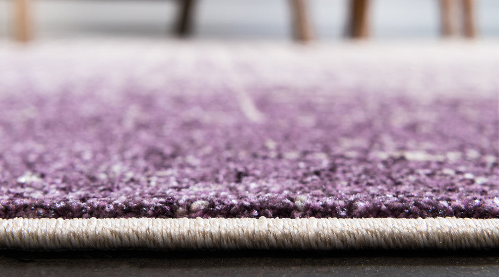 Unique Loom Purple Del Mar Jennifer 2' 2 x 6' 0 Runner Rug