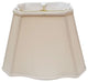 Fancy Bottom Rectangle Basic Lampshade, Beige, 10"