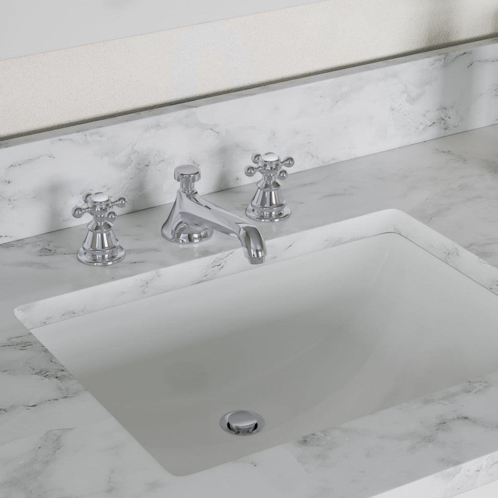The Polaris Bathroom Vanity, Pure White, 72", Double Sink, Freestanding, With Mirror