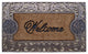 Rubber And Coir Molded Intricate Elegant Doormat, Large Size: 23"x38"