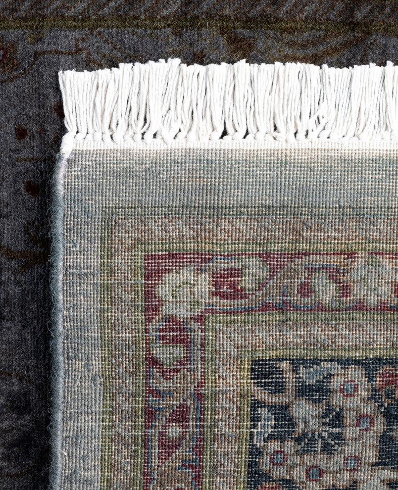 Overdyed One-of-a-Kind Hand-Knotted Area Rug Gray, 2' 7" x 11' 6"