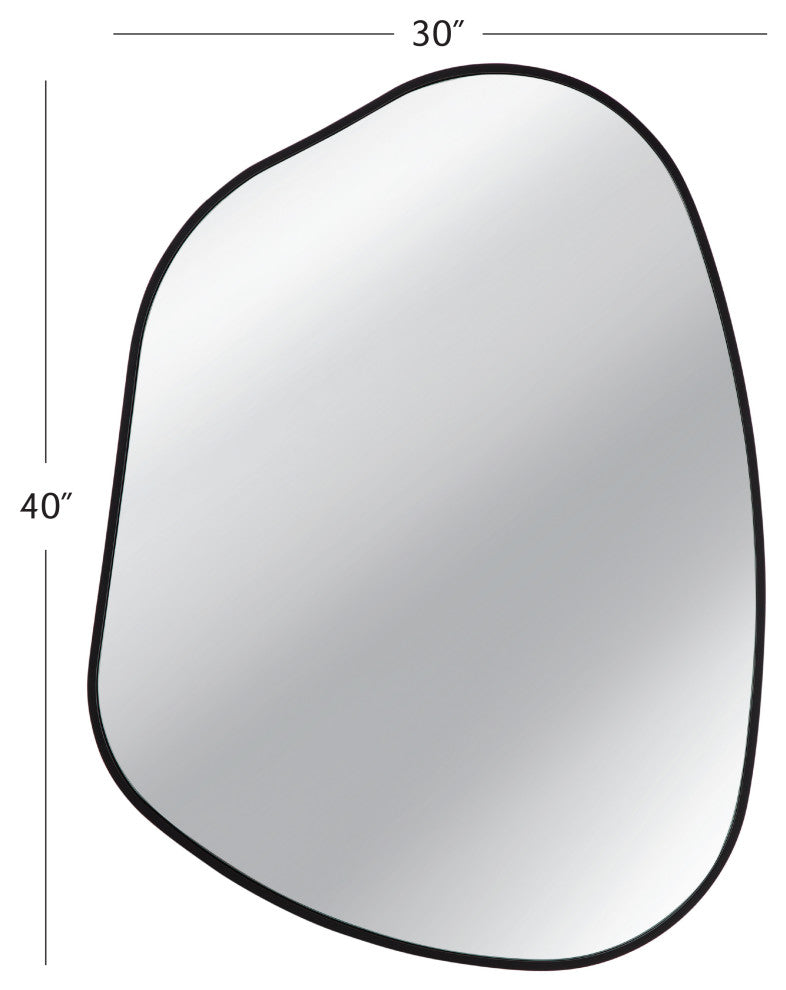 Ash Wall Mirror - Black