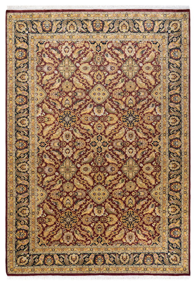 Mogul, One-of-a-Kind Hand-Knotted Area Rug Red, 6' 2 x 8' 10