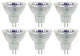 6 Pack Sunlite 35 Watt, 30 Narrow Flood, Mr11 Mini Reflector, Gu4 Base
