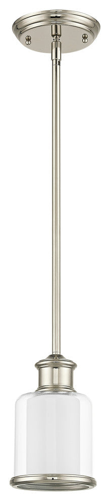 Middlebush 1-Light Mini Pendant, Polished Nickel