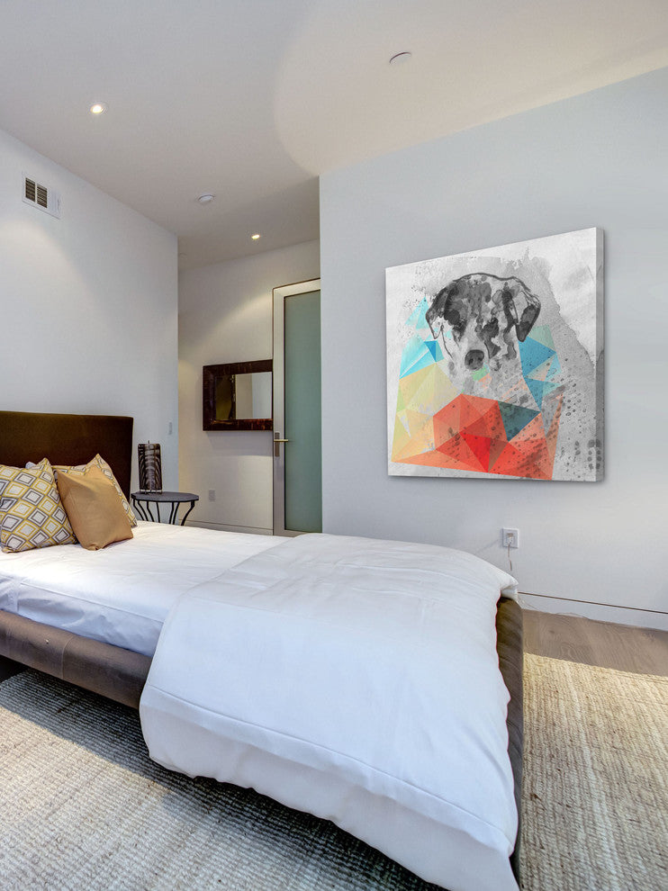 "Cute Dog 2" Painting Print on Canvas by Irena Orlov