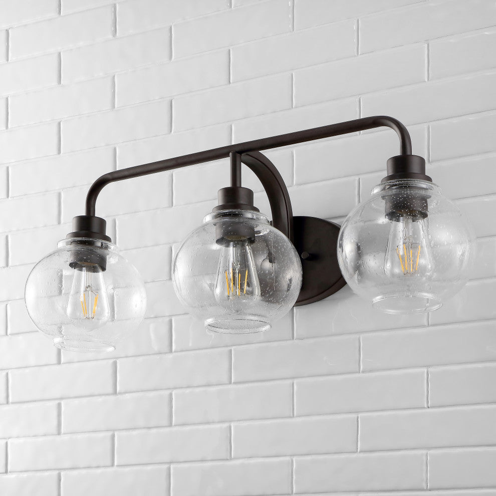 Sandrine Iron LED Vanity Light, Oil Rubbed Bronze, 3 Bulb