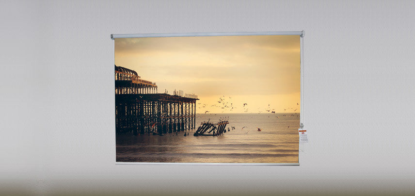 "Pelican Wreck" Artwork, 6' Shade, Blackout, Left