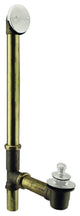 Pull & Drain Bath Waste - 22" Make-Up, 20 Ga. Tubing In Satin Nickel