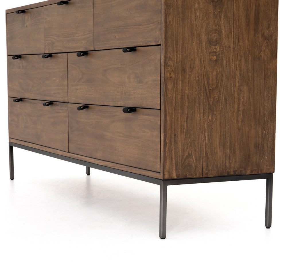 Trey 7 Drawer Dresser-Auburn Poplar