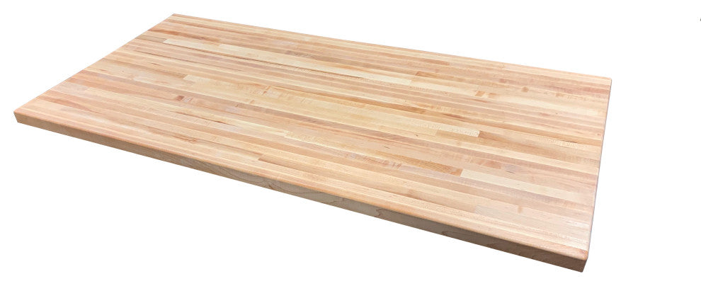 Custom Edge Grain Butcher Block Table Top, Island Top, Workbench, Desk Top, Maple, 30"x60"