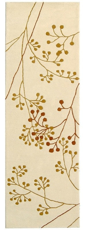 Safavieh Soho soh305b Floral Rug, Ivory/Org, 2'6"x8'0" Runner