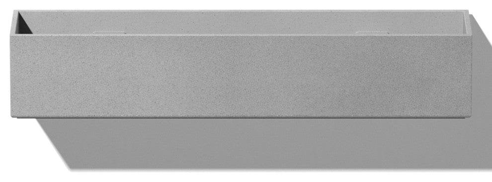 Veadek Geo Series Hanging Planter, Grey, 16", 1 Pack