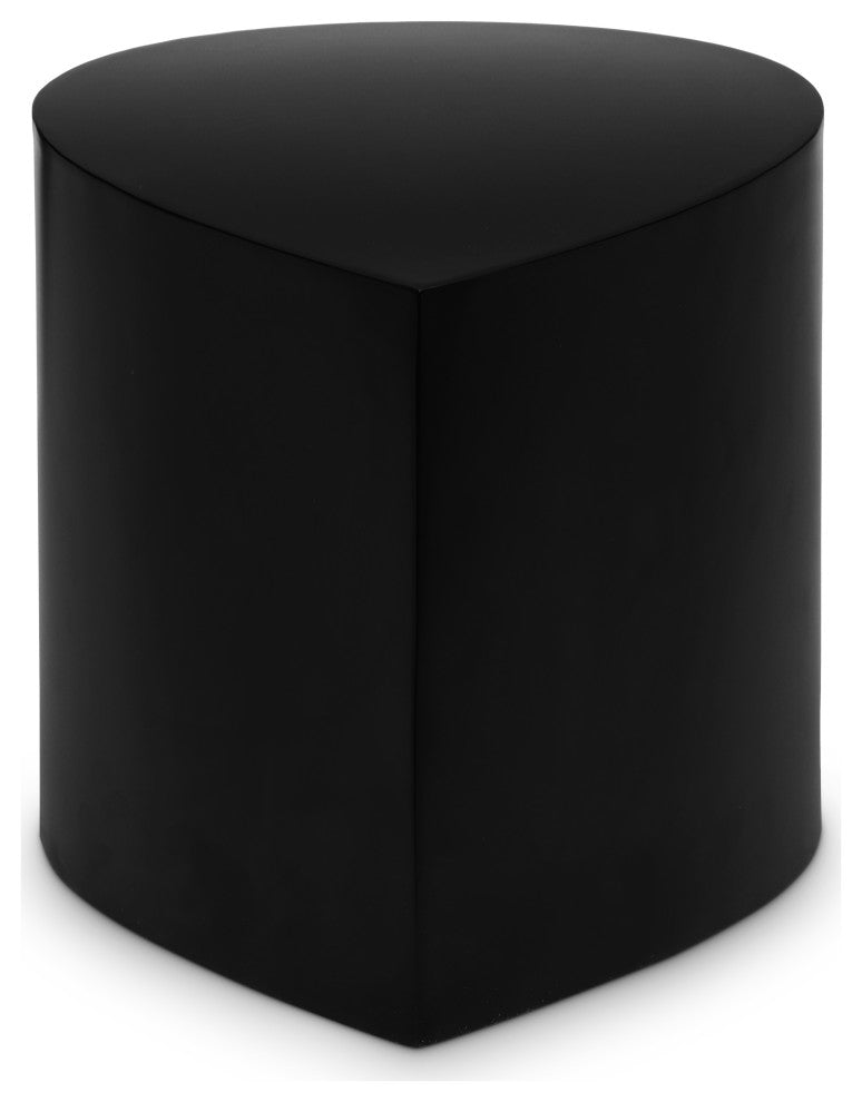 Petal Finished Iron Metal Coffee Table, Black, 1 Piece