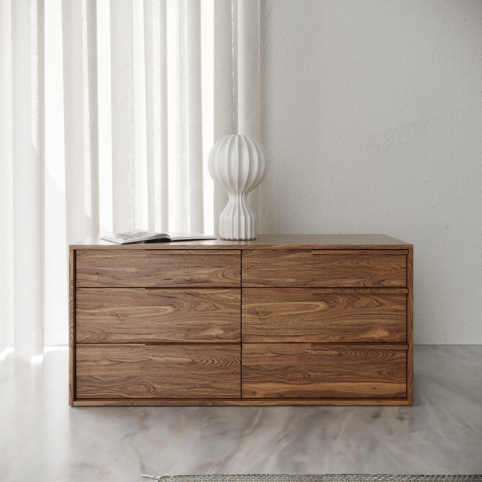 Modrest Amberlie Modern Walnut Dresser