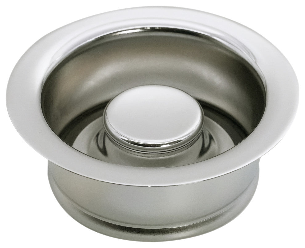 Insinkerator Style Disposal Flange And Stopper In Polished Nickel, Polished Nickel