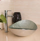 Tuscany Oval Bathroom Glass Sink With Chrome Faucet and Drain