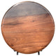 Christal Modern Industrial Acacia Wood Bar Stool