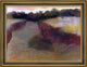 Edgar Degas Wheatfield and Line of Trees Framed Premium Canvas Print, 28"x21"