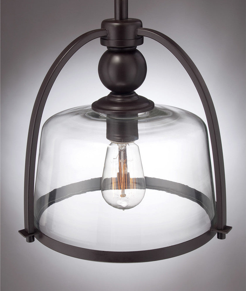 Quoizel QPP1401WT One Light Mini Pendant Ridley Western Bronze