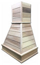 Castlewood Shiplap Chimney Range Hood, Hickory, 42"