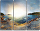 "Rocky Coast in Andaman Sea" Metal Wall Art, 3 Panels, 36"x28"