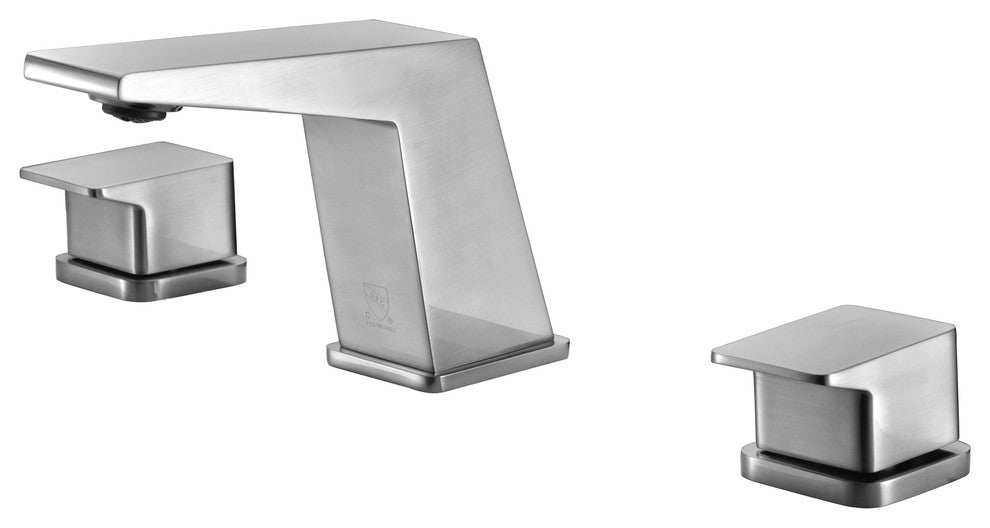 ALFI brand AB1471-BN Brushed Nickel Modern Widespread Bathroom Faucet