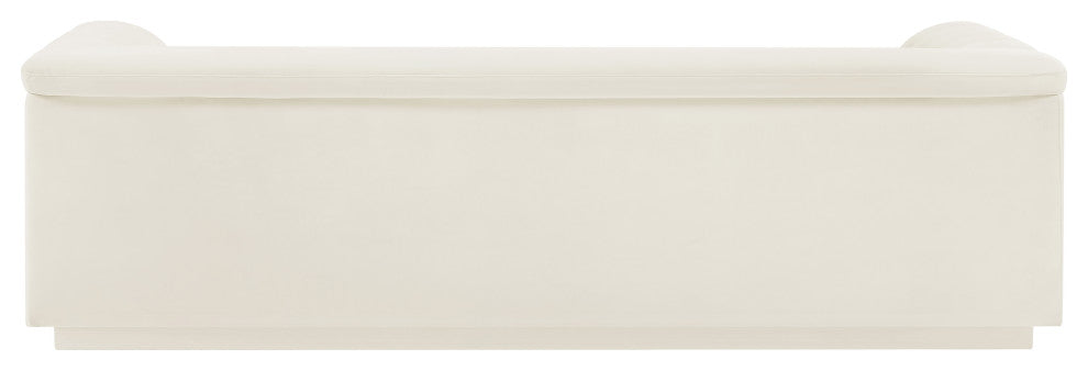 Cascade Upholstered Set, Cream, Velvet, Sofa