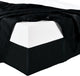 Split Corner 100% Cotton Sateen Solid Bed Skirt, Black, Queen