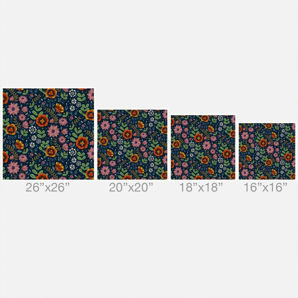 Pimlada Phuapradit Midnight Bloom 1 Throw Pillow, 20"x20"