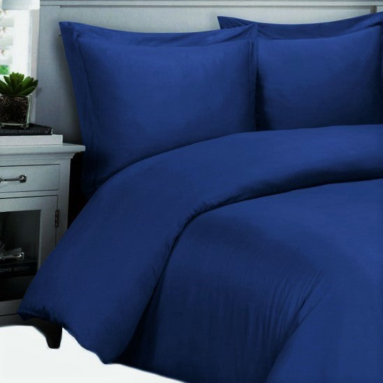 100% Bamboo Viscose Soft Duvet Cover Set, Royal Blue, King/Cal King