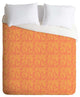 Allyson Johnson Fall Leaves Pattern Duvet Cover, Twin
