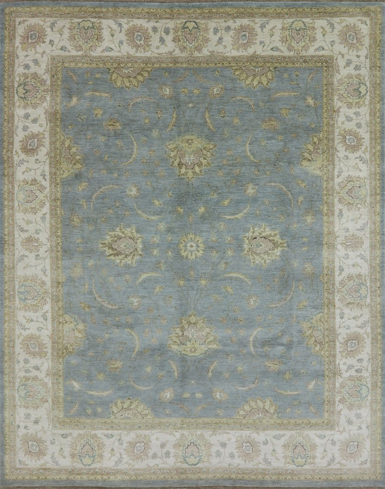8'x10' Chobi Peshawar Hand Knotted Area Rug, MC484