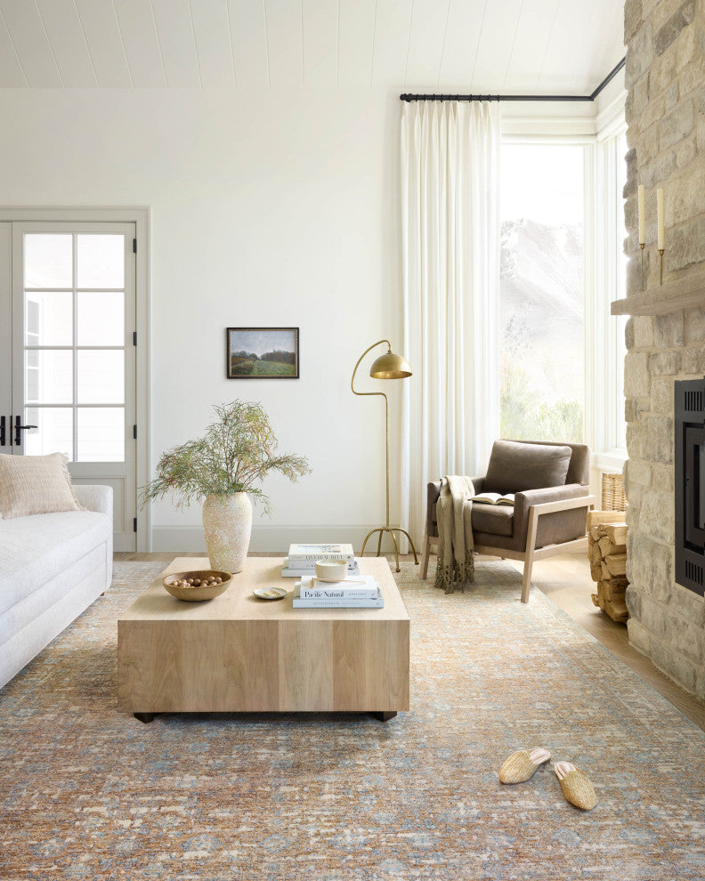 Angela Rose x Loloi Blake Sand / Sky 18" x 18" Sample Rug