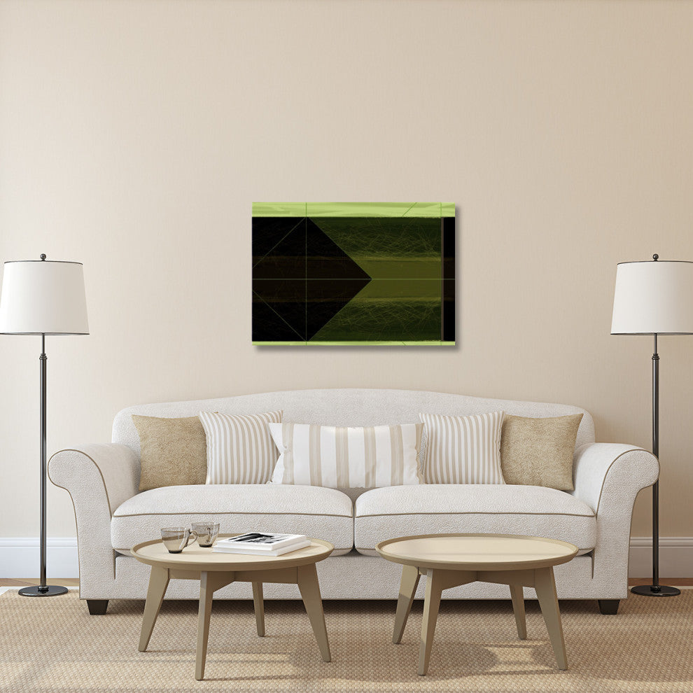 "Abstract Green Cone" Fine Art Print