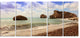 "Amazing Aphrodite'S Rock in Cyprus" Seascape Art Canvas, 5 Panels, 60"x28"