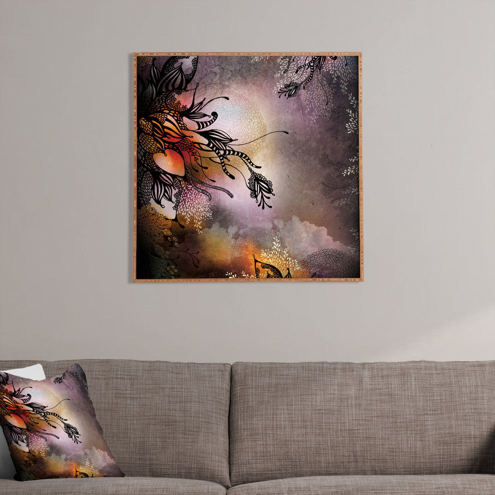 Deny Designs Iveta Abolina Purple Rain Framed Wall Art