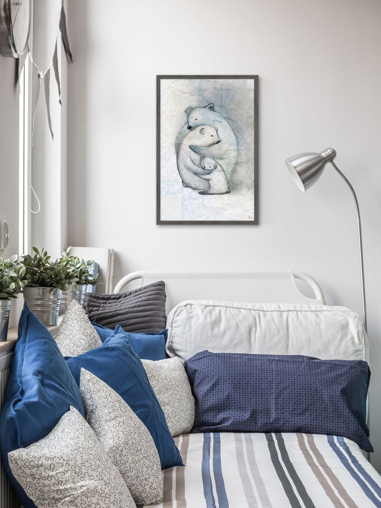 "Family Embrace II" Framed Painting Print, 24"x36"