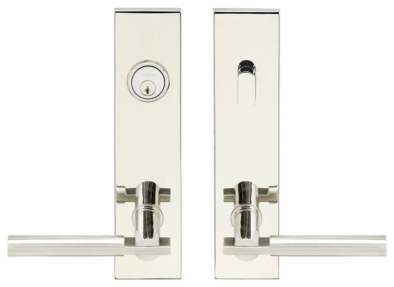 SF251 Sequoia Lever, Tubular Dummy Entry WithDummy Cylinder, Stainless Steel, LH