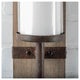 Lars Brown Wood With Metal Accent Wall Candle Holder